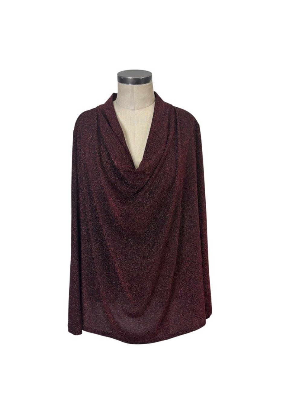 NEW Grace Metallic Top 2X Red